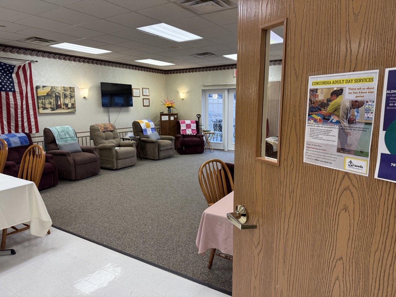 Concordia at Cabot Adult Day Service entrance