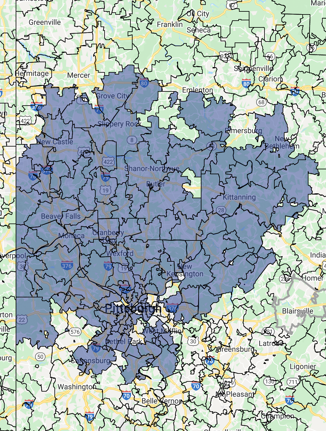 Good Samaritan Coverage Map
