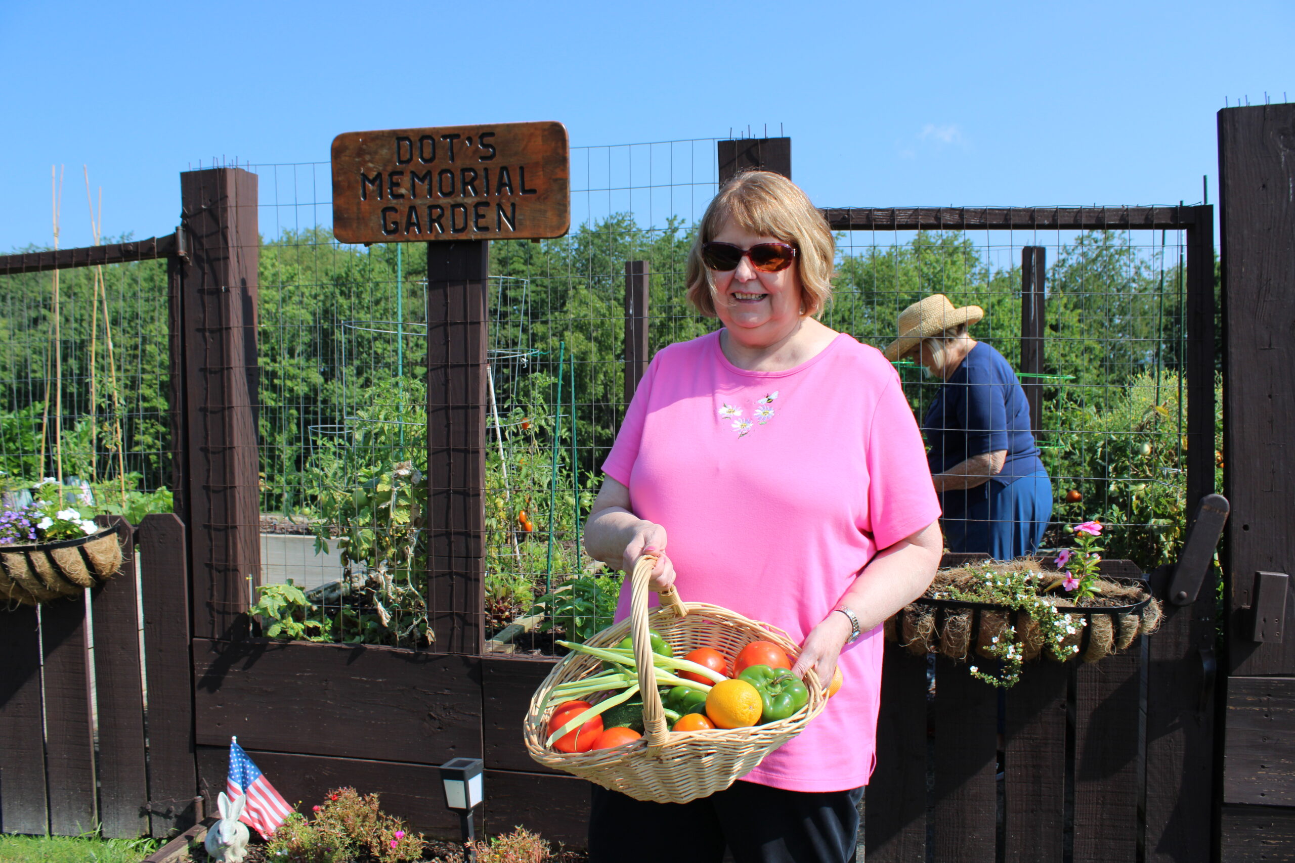 Highpointe at Rebecca resident Alice in her garden